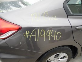 2013 HONDA CIVIC LX GRAY 4DR 1.8L AT A19940